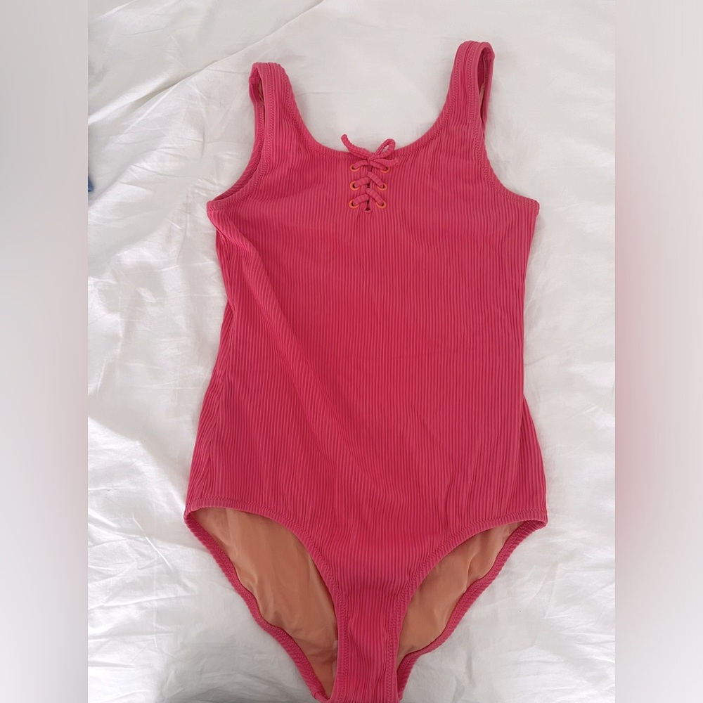 Crewcuts girls one piece pink bathing suit